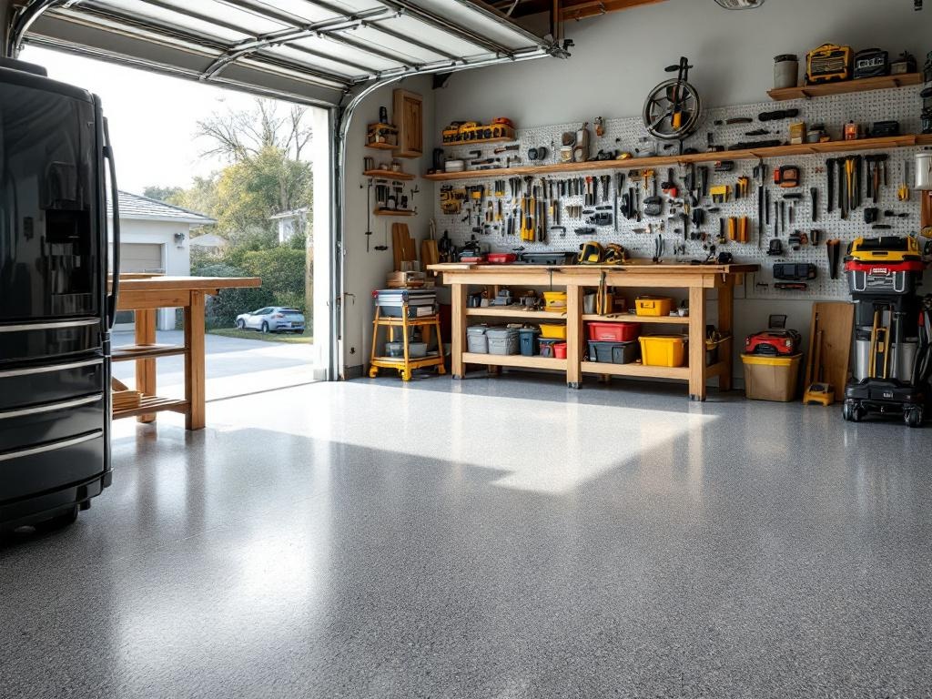 Workshop floor coating Chapel Hill